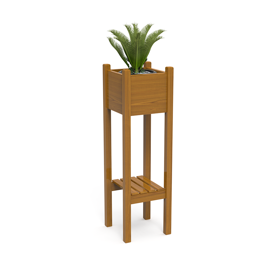 Willow Wing | Teakwood Plant Stand