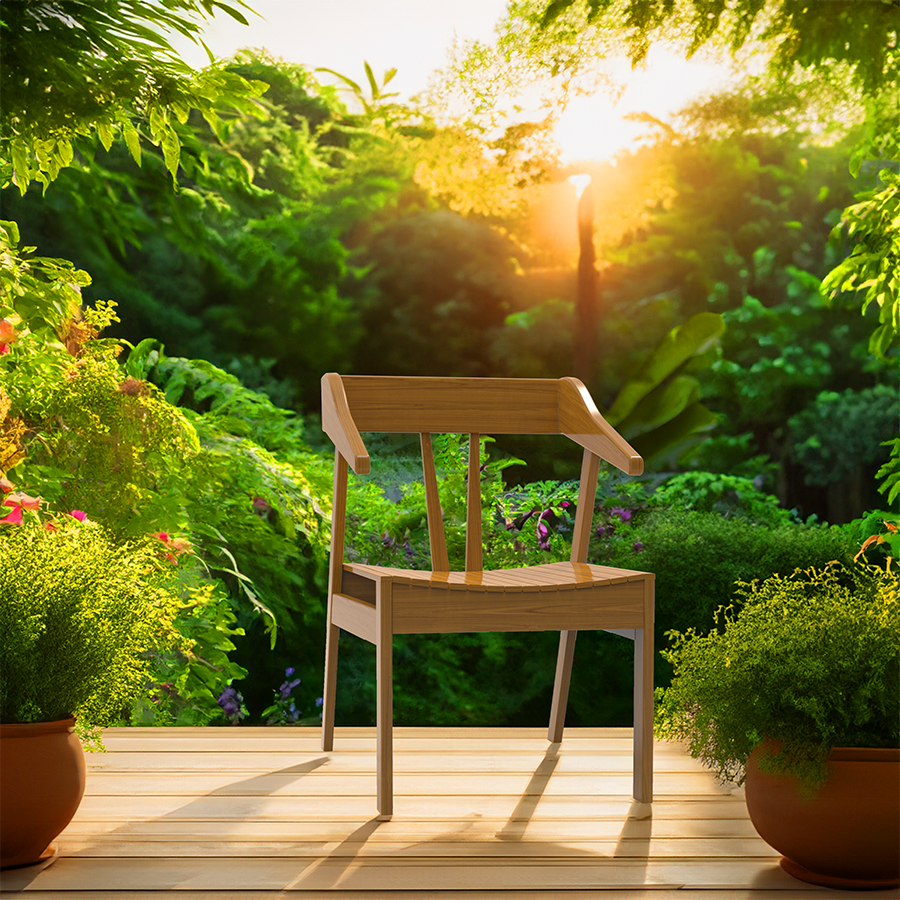 Maple Marvel | Teakwood Sitout Chair