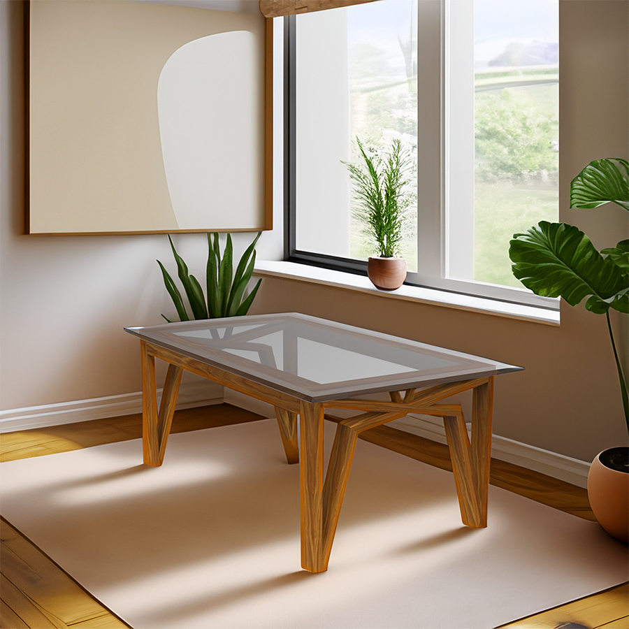 Willow Whim | Teakwood Teapoy