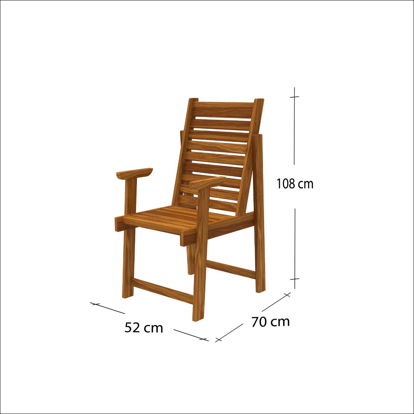 Calista | Teakwood  Sitout Chair