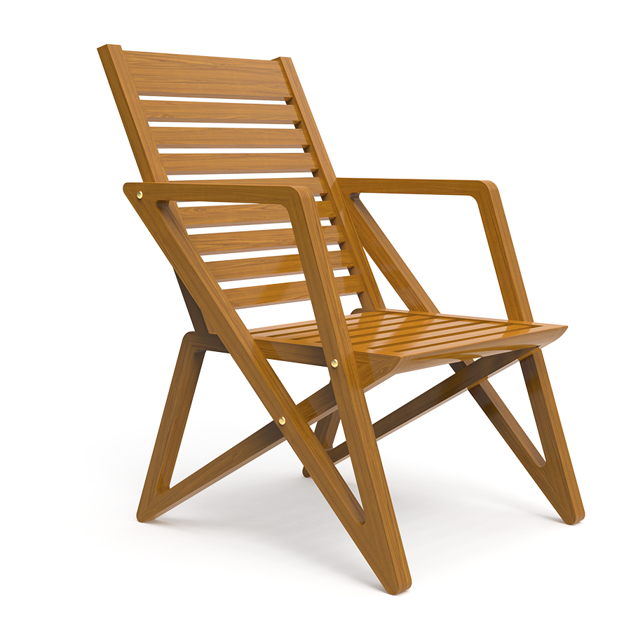 Zen Zest | Teakwood  Sitout Chair