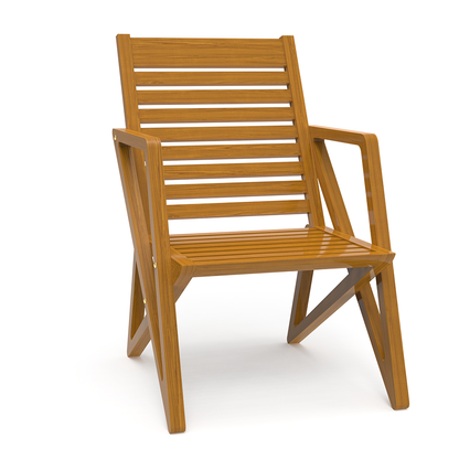 Zen Zest | Teakwood  Sitout Chair