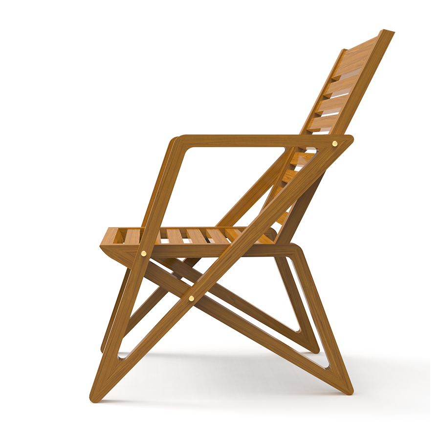 Zen Zest | Teakwood  Sitout Chair