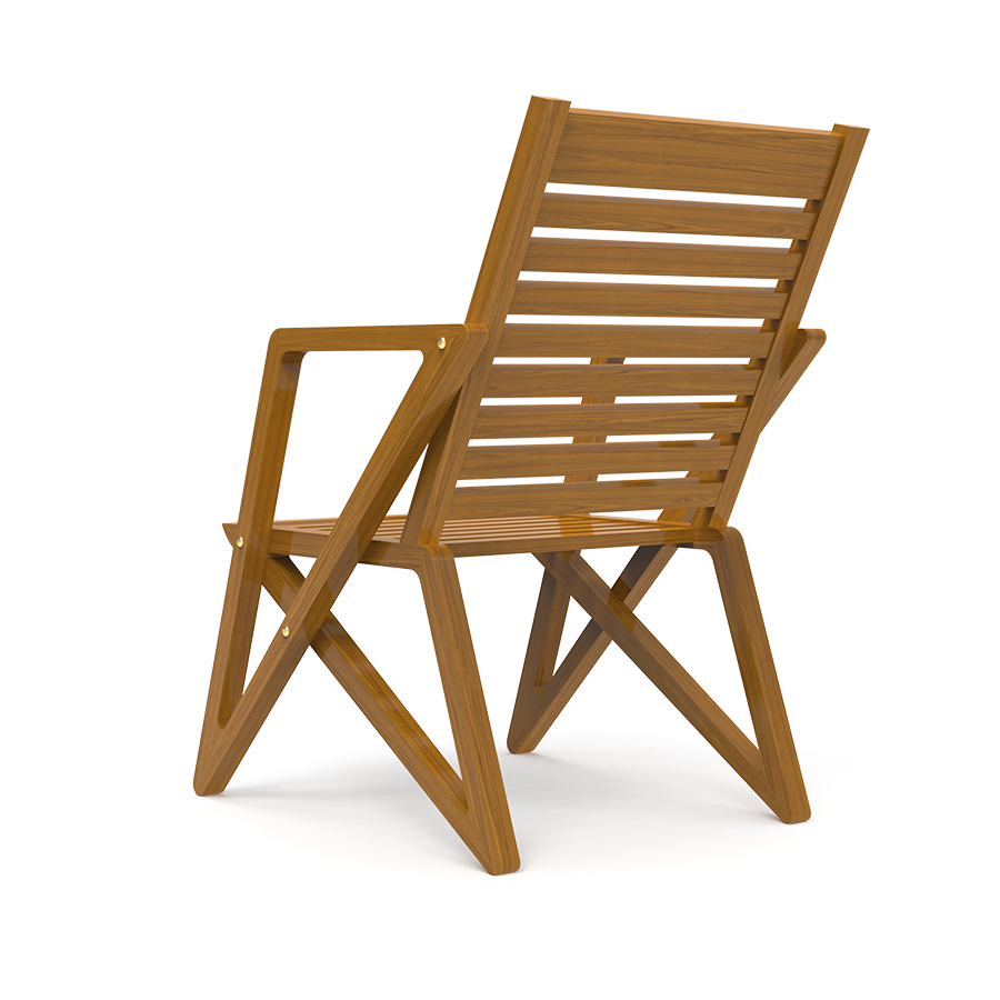 Zen Zest | Teakwood  Sitout Chair